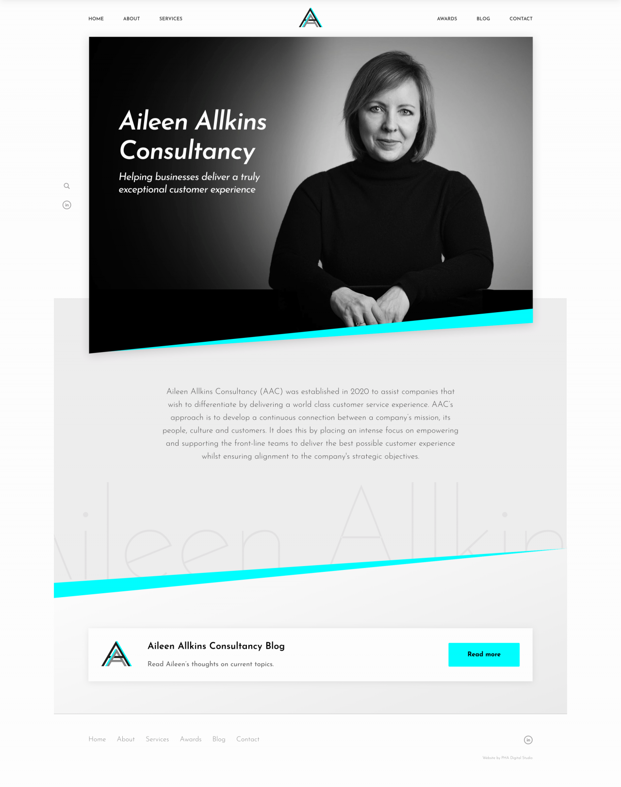 Aileen Allkins Website | Tom Hoadley | Freelance Wordpress Developer